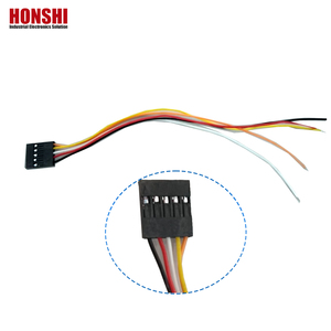 Dupont 2,54 Pitch 5-polige Steck verbinder an 3mm Zinn Draht länge 150mm 30AWG Silikon draht Einzel kabel - Product Image 4