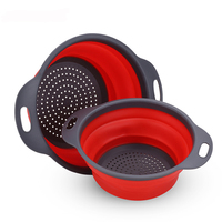 Thuis Opslag Gereedschap Vouwen Afvoer Mand Intrekbare Fruit Groente Container Filter Wastafel