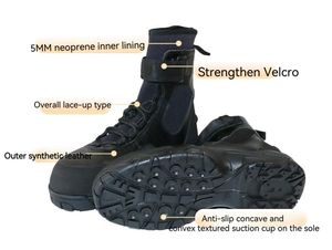 รองเท้ากู้ภัยฉุกเฉินน้ำหนักเบาทนต่อการดำน้ำและกู้ภัยรองเท้ากันลื่นสำหรับแก่ง - Product Image 4