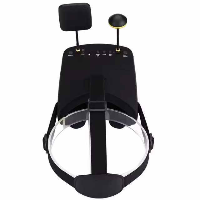 UMI LS 800D 5.8G Dual RX FPV Goggles with DVR 40CH 4.3/5" HD 2000mAh Battery Remote & Camera Support Plastic RC 258