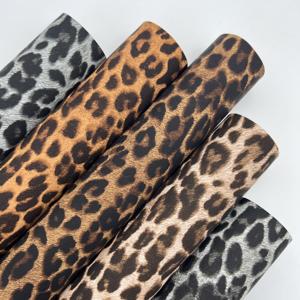 Similicuir synthétique imprimé léopard en PU résistant à l'eau doux pour sacs à main chaussures volant de voiture housses de canapé - Product Image 1