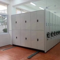 Muebles de oficina, archivadores de metal, estantes manuales para documentos, estantería compacta móvil para sala de archivo
