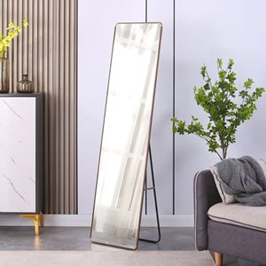 Espejo de pie de cuarta generación Db con marco metálico de diseño moderno para baño, dormitorio, vestíbulo, tienda de ropa - Product Image 3