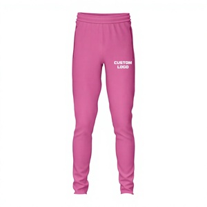 Pantalones Deportivos Personalizados de Algodón Terry, Corte Regular, Color Rosa, de Pakistán - Product Image 1
