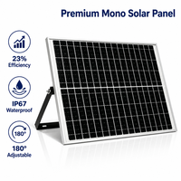 Panneau solaire 10W 20W 30W avec contrôleur et câble pour éclairage solaire de jardin, éclairage mural, projecteur, système d'éclairage LED