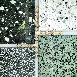 Tamaño y espesor personalizados, estilo moderno, transmisión de luz, losa de terrazo, suelo de terrazo artificial - Product Image 2