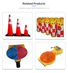 工場水充填バリア道路交通安全バリア回転プラスチック赤黄白水馬バリア - Product Image 5
