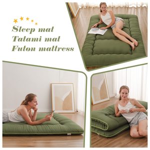Với lưu trữ túi Giường làm mát hữu cơ kích thước đầy đủ Nhật Bản futon bọt nệm với khung đôi Vua Tatami Bộ nhớ bọt nệm - Product Image 5