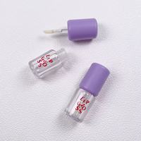 Mini liquide Blush PETG AS bouteille Silicone applicateur pinceau soin des lèvres brillant huile pour les lèvres 3ml emballage