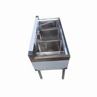 OEM ODM 304 évier de Bar en acier inoxydable 3 baignoires évier utilitaire de cuisine commerciale avec panier de vidange et robinet