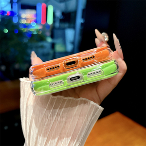 เคสใสแม่เหล็กสีลูกกวาดสำหรับ iPhone 16 15 14 Pro Max, เคสโทรศัพท์ป้องกันแบบ 2-in-1 วัสดุ PC TPU สำหรับ iPhone 17 Pro - Product Image 6