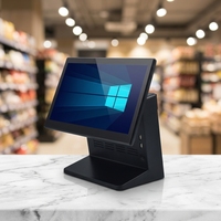 Sistema POS Yanchip YX-U6 de 15.6/15 Pulgadas con Wi-Fi 6 y BT, Personalizable, con Pantalla Táctil Capacitiva, CPU Intel I5, 8g+128g, Caja Registradora