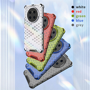 Funda de Teléfono Translúcida con Diseño de Panal para Huawei Mate 70 Pura 70 Ultra Nova 13 <span class=keywords><strong>Pro</strong></span>/Honor 400 X60 <span class=keywords><strong>Pro</strong></span> Lite, Protección Anticaídas - Product Image 1