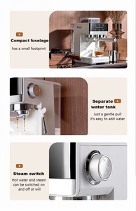 Cafetera Eléctrica Portátil con Espumador de Leche, Calentamiento Rápido, para Cappuccino/Latte, Café Frío, Pantalla Táctil - Product Image 4