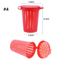 Cage à crevettes lumineuse pour attraper des carpes, des truites, des bars et des truites en plastique.