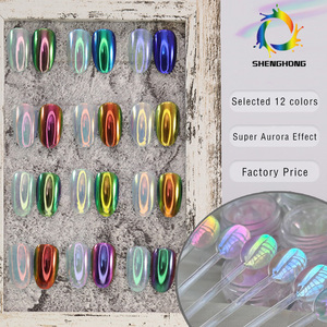 SH Chrome Effect Rainbow Mirror Powder Pigment Neon Cosmetic Aurora con <span class=keywords><strong>efecto</strong></span> cromado para productos de belleza - Product Image 3