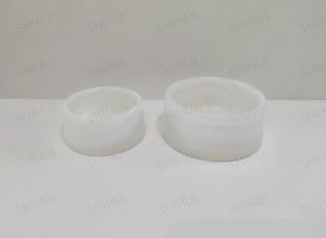 SH石材环保天然白色玛瑙大理石宠物狗碗批发定制标志狗喂食器天然石材装饰 - Product Image 5