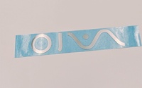 Autocollants de transfert de logo de marque en nickel électroformé ultra-mince, étiquettes métalliques autocollantes personnalisées pour le branding des ordinateurs portables