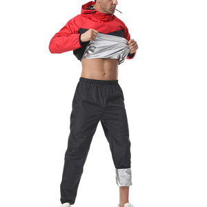 Men's Breathable Summer Outdoor Fitness V-neck Sweatshirt with Drawstring Closure Large Size Sweaty <b>Sauna</b> Sports <b>Suit</b> - Product Image 3
