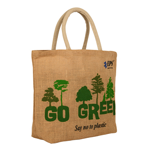 BAS quantité minimale de commande plaine Hessian Shopper personnalisé imprimé rond manche en bois écologique toile de jute Jute Shopping Tote Sac de plage avec Logos - Product Image 4