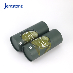 Boîte d'emballage cylindrique en carton kraft pour capsules de gel alimentaire à base de plantes, conception personnalisée, recyclable, tube en papier pour poudre de protéines - Product Image 5