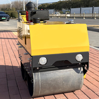 Mini Rouleau Compacteur d'Asphalte 500kg, Moteur Diesel ou Essence, à Conduite Autoportée, Petit Rouleau Compresseur, Prix Usine