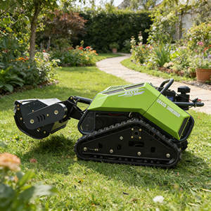 Desbrozadora de Martillos con Arranque Eléctrico, Potente Motor Diésel, Control Remoto, Eficiencia 30001h3000 ㎡ Cortadora de Césped con Orugas - Product Image 1
