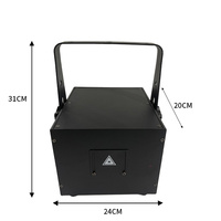 Projecteur laser RVB pleine couleur Dream Ya 1W-5W, contrôle DMX512 12CH/21CH, AC 90-240V, éclairage de scène dimmable pour événements, carte SD