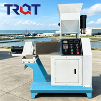 Nouvelle machine à extruder les aliments pour animaux de compagnie entièrement automatique à haut rendement, machine à souffler les aliments pour chiens, haute productivité, acier au carbone, marque TRQT