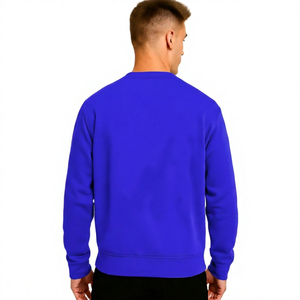 Sudadera de Cuello Redondo Rosa para Hombre, Corte Regular, Tejido de Punto, Color Sólido 2026 - Product Image 2