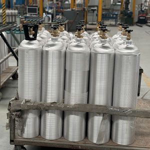 Tabung Gas <span class=keywords><strong>CO2</strong></span> Minuman 10Lbs 20lbs 6.7L 13.4L Standar ISO DOT Tabung <span class=keywords><strong>CO2</strong></span> <span class=keywords><strong>Aluminium</strong></span> - Product Image 4