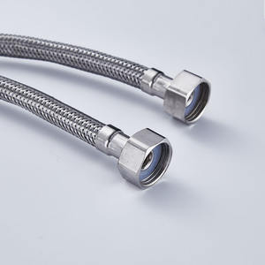 Manguera de Entrada de Acero Inoxidable Yao Peng, 4 Puntos, Corrugada, Engrosada, de un Solo Extremo, Superficie Cromada, para Montaje en Pared, Grifo de Baño - Product Image 3