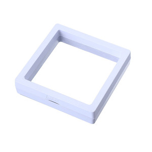 Diamond Shape Plastic Jewelry Display Box For <b>Earrings</b> Necklaces Storage Packaging <b>Case</b> Solid Color Multi Size Options - Product Image 5