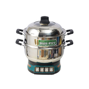 304 Stainless Steel <b>Electric</b> Cooker 28-40 Cm Two Layer Steaming Boiling Stir Frying Home Use - Product Image 4