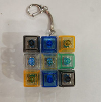 Christmas Gift Factory Direct Sales Lighted Nine Key Wholesale High-Transparency Keycaps Decompression Mechanical Highly Popular