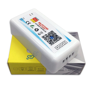 Wifi app điều khiển âm nhạc Sync DC 12V 24V 5 trong 1 nhà màu duy nhất <span class=keywords><strong>RGB</strong></span> CCT RGBW rgbcct rgbcct rgbcct <span class=keywords><strong>LED</strong></span> Strip điều khiển - Product Image 2
