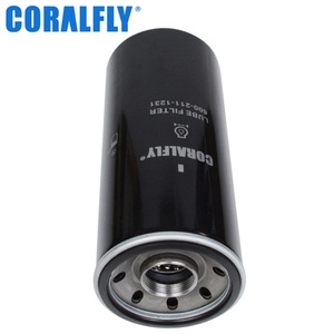 อะไหล่เครื่องจักรกลวิศวกรรม Coralfly ไส้กรองน้ำมันเครื่อง 600-211-1231 LF747 P551670 B196 6002111231 สำหรับรถขุดโคมัตสึ - Product Image 1