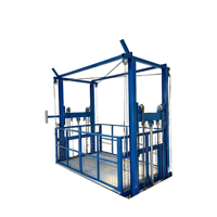 Ascenseur de marchandises hydraulique sur mesure, monte-charge vertical d'usine avec verrou de sécurité anti-chute et contrôle de nivellement des étages