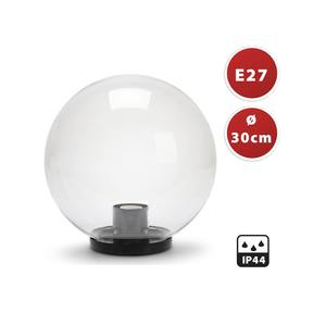 Lampe de jardin LED encastrée en plastique Apolux Outdoor Sphere Light 300mm, douille E27, IP44, VELAMP SPH305 - Product Image 2