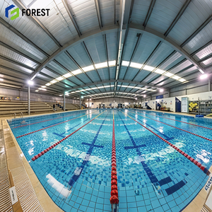 Structure de piscine préfabriquée en acier haute résistance pour complexe sportif aquatique à grande portée - Product Image 1