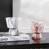 Style européen lumière luxe Wabi Sabi marbre aromathérapie tasse décoration chambre maison accessoires diffuseur d'encens