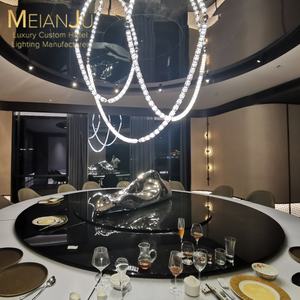 Zhongshan Premium Indoor Hotel Home Iluminação Moderna Acrílico K9 Lustre De Vidro De Vinho De Cristal Premium Pendurado Luminárias Da Lâmpada - Product Image 3