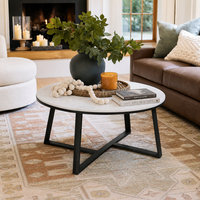 Ensemble de tables basses noires emboîtables au design nordique moderne et luxueux, personnalisable, mobilier de maison, prix direct usine, durable