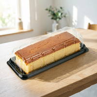 Boîte à pâtisserie en plastique PET de qualité alimentaire avec couvercle transparent pour boulangerie, biscuits, desserts, gelées, chewing-gums et jus