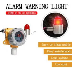 Wall Mounted Explosionproof H2S Gas Detector Hydrogen Sulfide Gas Leak Alarm Detector Controller Hydrogen Sulfide Detectors