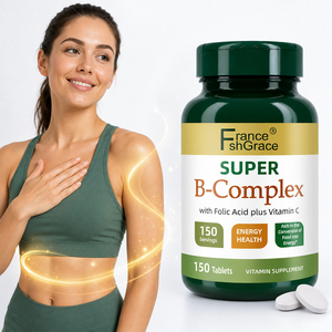 Shecome อาหารเสริมกรดโฟลิกวิตามินซีแบบซุปเปอร์บี150อาหารเสริมที่ซับซ้อน - Product Image 1