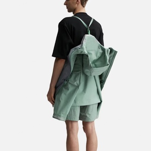 Boxy Softshell Zip up 100% <b>Lightweight</b> Polyester Outdoor Waterproof Windbreaker <b>Jackets</b> Clothing Manufacturer - Product Image 3