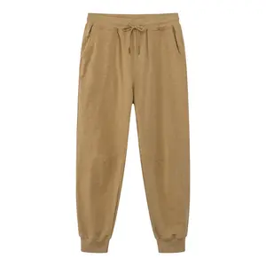Vintage bamboo knot cotton simple tinta unita casual sports leggings da uomo trendy brand autunno e inverno versatili pantaloni larghi
