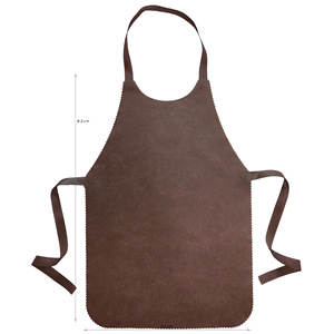 <span class=keywords><strong>Tablier</strong></span> <span class=keywords><strong>blanc</strong></span> jetable imperméable sans manches en non-tissé épaissi pour la cuisine d'Halloween pour femmes - Product Image 3