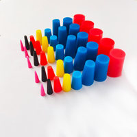 Ensemble de bouchons coniques en silicone pour le commerce extérieur, bouchons en caoutchouc de silicone colorés résistants aux hautes températures